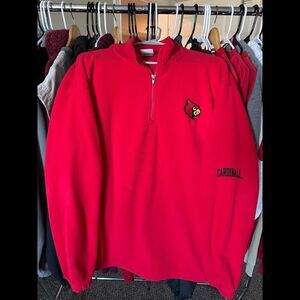 Knights Apparel University of Louisville Cardinals 1/4 Zip Fleece Jacket